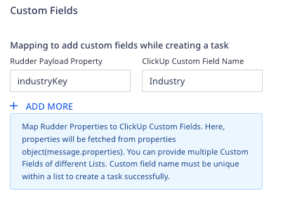 ClickUp custom field dashboard setting